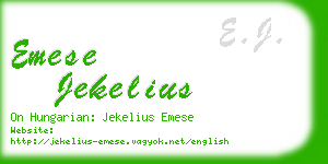 emese jekelius business card
